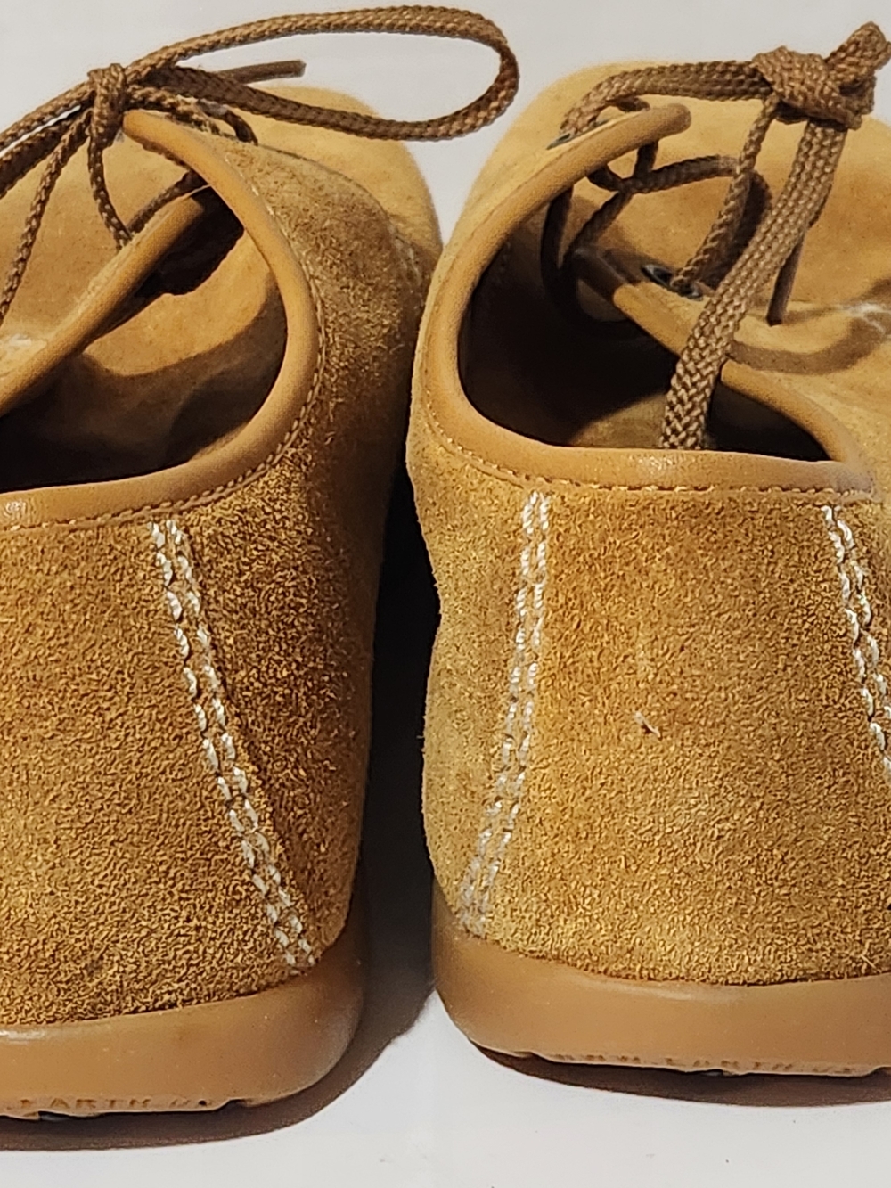 Kalso Earth Women’s Suede Lace-Up Flats in Mustard Tan 8.5 - Picture 3 of 6